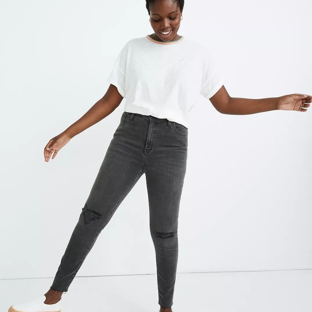 (Size 35W) Madewell  Curvy High Rise Skinny Tall Jeans